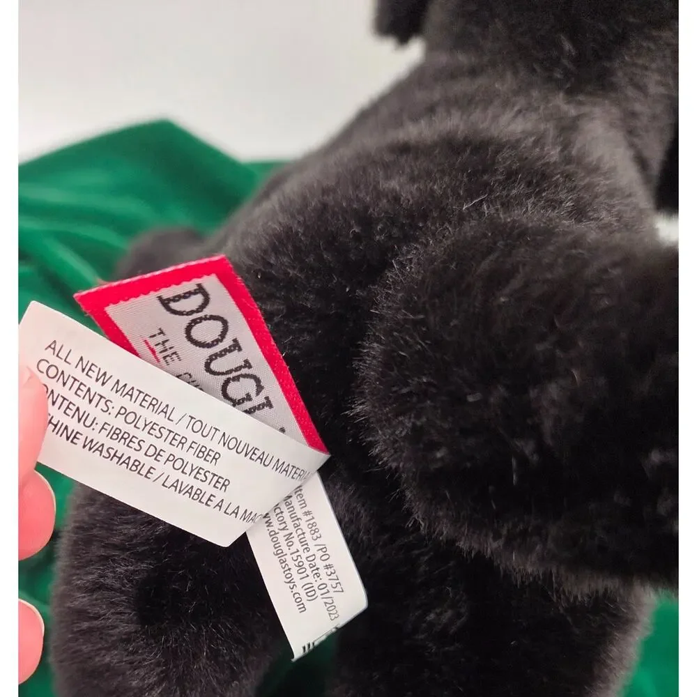 Douglas Brewster Black Lab Dog Plush Stuffed Animal Puppy 12